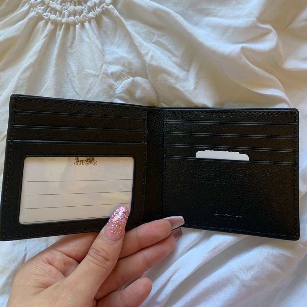 Coach men black wallet